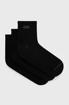 Носки (3 пары) Calvin Klein, черный