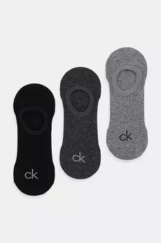 Носки 3 пары Calvin Klein, серый