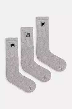 Носки (3 пары) Fila, серый