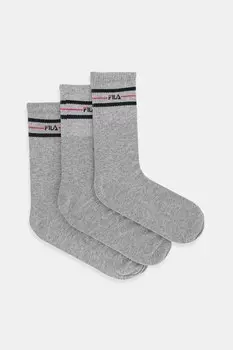 Носки (3 пары) Fila, серый