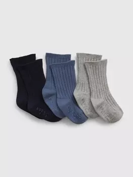 Носки, 3 пары Gap, мультиколор