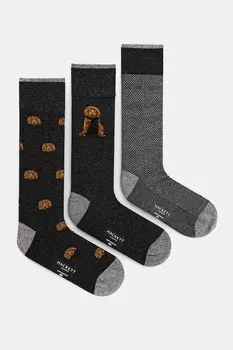 Носки 3 пары Hackett London, серый