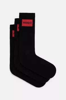 Носки 3 пары Hugo, черный