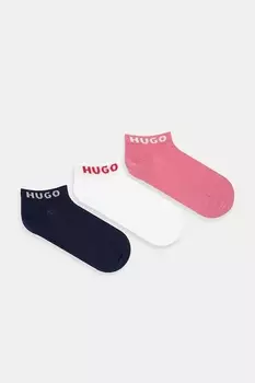 Носки 3 пары Hugo, розовый