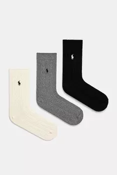 Носки 3 пары Polo Ralph Lauren, черный