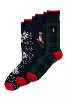 Носки 3 пары Polo Ralph Lauren, серый