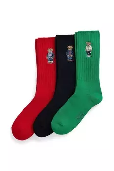 Носки 3 пары Polo Ralph Lauren, темно-синий