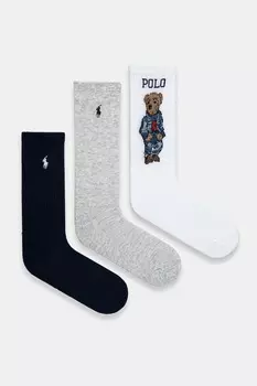Носки 3 пары Polo Ralph Lauren, темно-синий