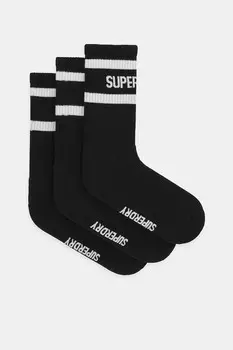 Носки 3 пары Superdry, черный
