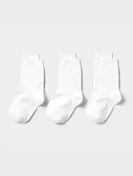 Носки 3 пары Uniqlo, белый
