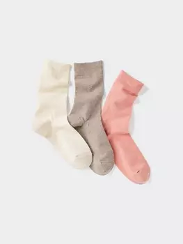 Носки 3 пары Uniqlo, цвет 30 бежевый