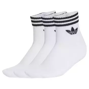 Носки 3 шт adidas Originals 3 Stripes Ankle, белый