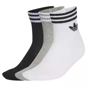 Носки 3 шт adidas Originals 3 Stripes Ankle, разноцветный