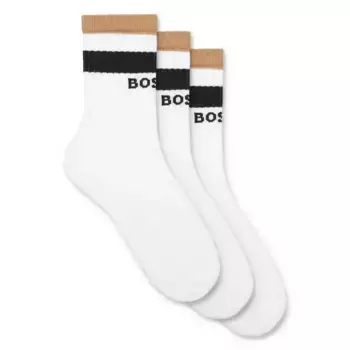 Носки 3 шт BOSS Quarter Rib Iconic CC, белый