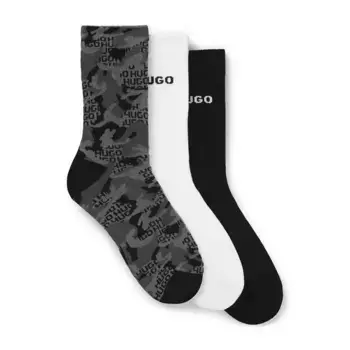Носки 3 шт HUGO Camo 10273418 01 crew, белый