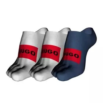 Носки 3 шт HUGO Label 10251178 01 no show, белый
