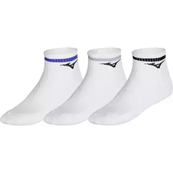 Носки 3 шт Mizuno Training Mid With Line, белый