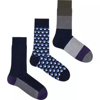 Носки 3 шт Pepe Jeans Colorblock Geo, синий