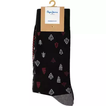 Носки 3 шт Pepe Jeans Xmas Tree crew, черный