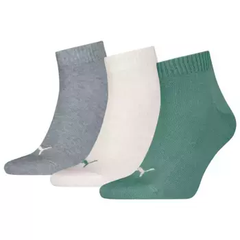 Носки 3 шт Puma Quarter Plain, разноцветный