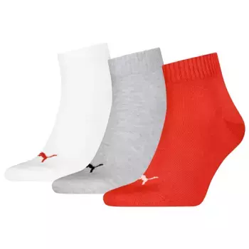 Носки 3 шт Puma Quarter Plain, разноцветный