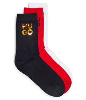 Носки 3 шт. qs rib holo cc Hugo Bodywear, мультиколор