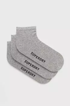 Носки (3 шт.) Superdry, серый