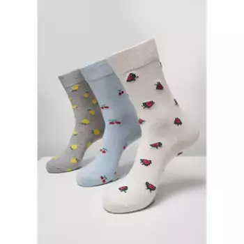 Носки 3 шт Urban Classics Recycled Yarn Fruit, серый