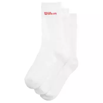 Носки 3 шт Wilson Crew Logo, белый