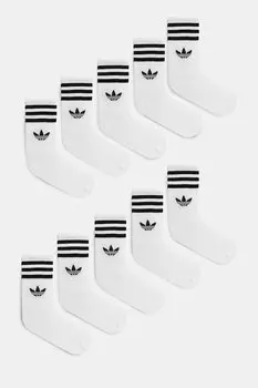 Носки 3-Stripes 6 пар Adidas Originals, белый
