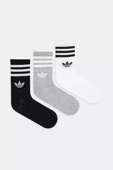 Носки 3-Stripes комплект из 3 пар Adidas Originals, белый