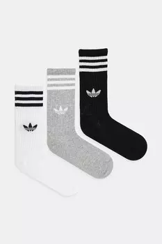 Носки 3-Stripes комплект из 3 пар Adidas Originals, черный