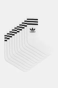 Носки 3-Stripes упаковка 10 пар Adidas Originals, белый