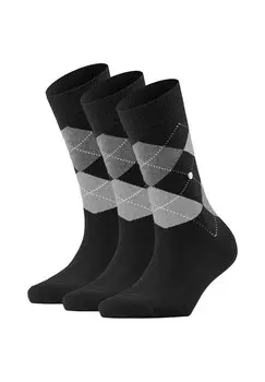 Носки 3ER PACK Burlington, серый металлик