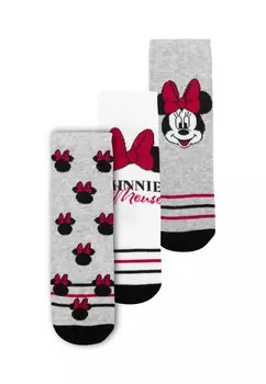 Носки 3ER PACK MINNIE MOUSE SNEAKER Disney, серый