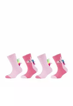 Носки 4 PACK camano, фуксия