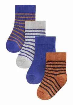 Носки 4 PACK Next, цвет blue stripe