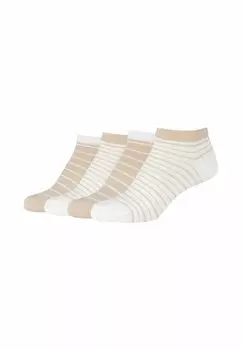 Носки 4 PACK STRIPES SNEAKER camano, кремовый