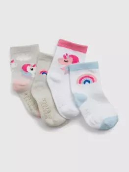 Носки, 4 пары Gap, мультиколор