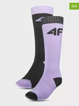 Носки 4F, цвет lila/schwarz