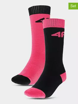 Носки 4F, цвет pink/schwarz
