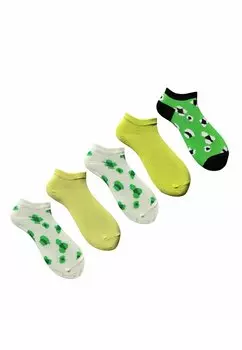 Носки 5 PACK LOW Hese Sox, цвет green/light yellow