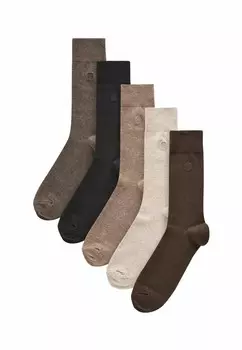 Носки 5 PACK Next, коричневый