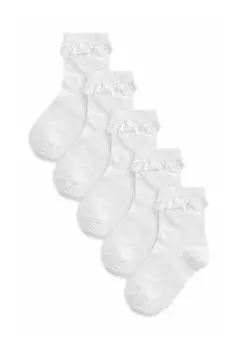 Носки 5 Pack Rich Heart Texture Ruffle Next, белый