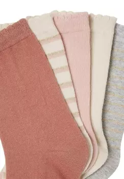 Носки 5ER-PACK Vertbaudet, светло-розовый
