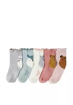 Носки 5ER-PACK Vertbaudet, светло-розовый