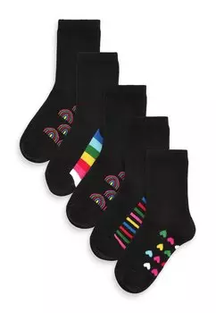 Носки 5Pack Rich Next, цвет black rainbow