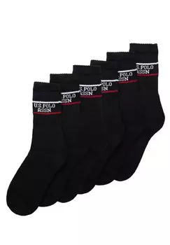 Носки 6 PACK CREW U.S. Polo Assn., черный