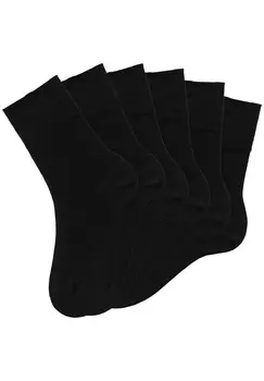 Носки 6 PACK H.I.S, черный