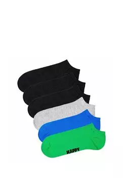 Носки 6 PACK Happy Socks, черный